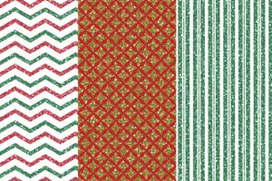 Alternative view of Glitter Christmas Seamless Patterns