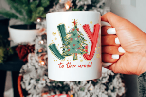 Alternative view of Glitter Pastel Joy to the World PNG