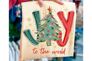 Glitter Pastel Joy to the World PNG