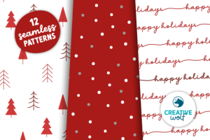 Alternative view of Glittery Christmas Digital Paper Pack