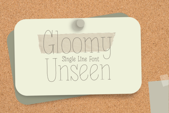 Gloomy Unseen Font