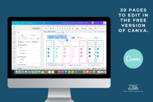 Alternative view of Goal Planner Canva Templates | COTTON CA
