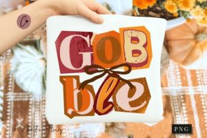 Gobble Coquette PNG, Thanksgiving PNG