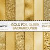 Gold Foil Glitter Digital Paper