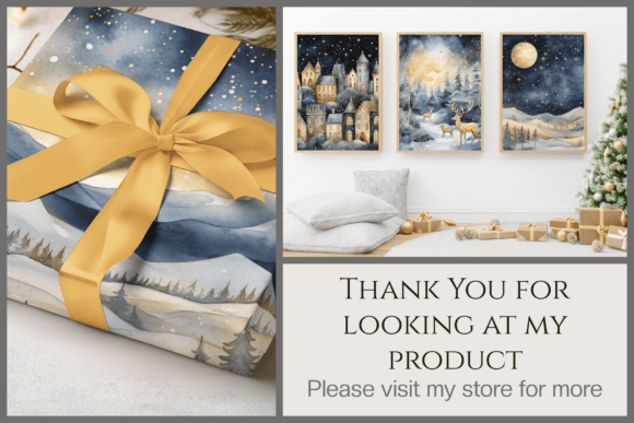 Gold & Silver Christmas Backgrounds - Image 4