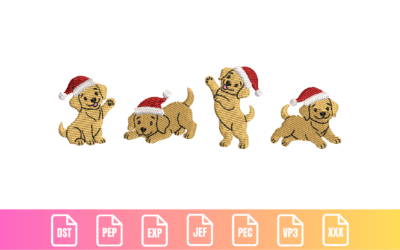Golden Retriever Christmas Puppies