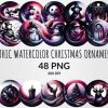 Gothic Christmas Ornaments Sublimation