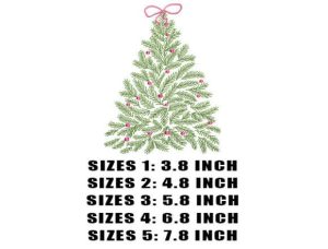 Alternative view of Elegant Green Tree with Pink Baubles