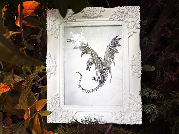 Gothic Dragon Machine Embroidery Design - Image 8