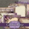 Gothic Roses Blank Junk Journal Page