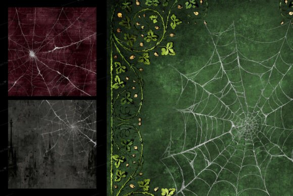 Gothic Silver Web Backgrounds - Image 5