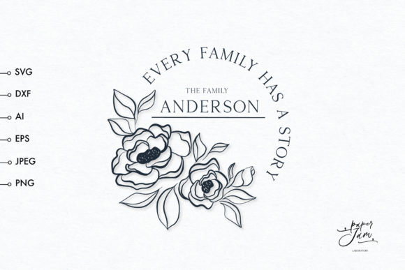 Graceful Wedding Monogram Frame SVG