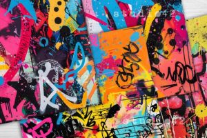 Alternative view of Graffiti Background, Graffiti Backdrop