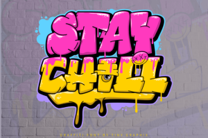 Alternative view of Graffiti Giggle Font
