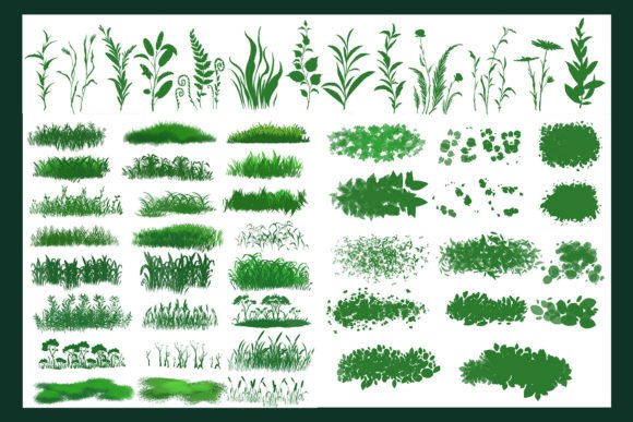 Grass & Foliage Brushes - Procreate - Image 2