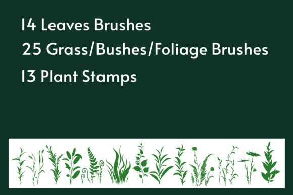 Grass & Foliage Brushes - Procreate - Image 3