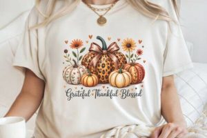 Alternative view of Grateful Thankful Blessed Thanksgiving