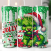 Green Christmas Highland Cow Tumbler