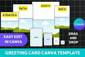 Greeting Card Canva Template Bundle