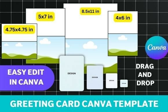 Greeting Card Canva Template Bundle