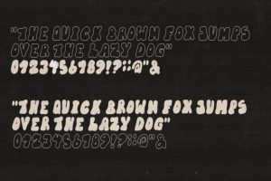 Alternative view of Groggy Font