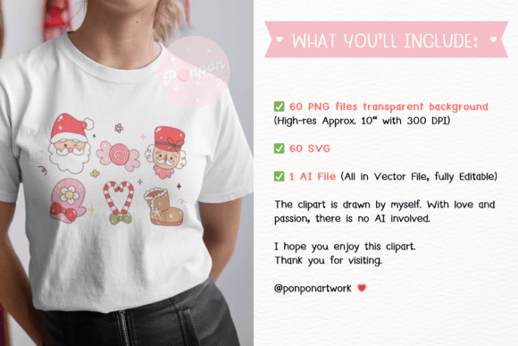 Groovy Christmas Clipart - Image 5