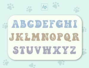 Alternative view of Groovy Dog Font