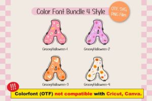 Alternative view of Groovy Halloween Font