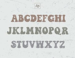 Alternative view of Grunge Groovy Font