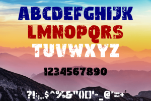 Alternative view of Grungy Font