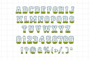 Alternative view of Gwen Mark Canva Font Frame Template