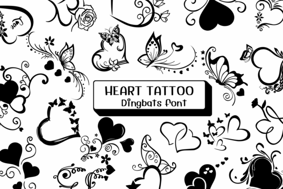 Heart Tattoo Font