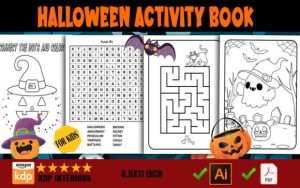 Halloween Activity Book for Kids