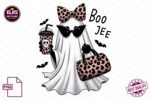Halloween Boo-Jee Ghost Sublimation PNG