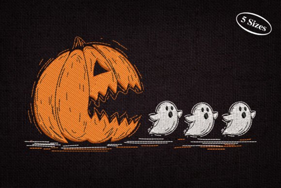 Halloween Eating Pumpkin