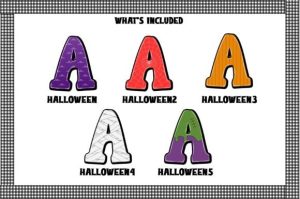 Alternative view of Halloween Font