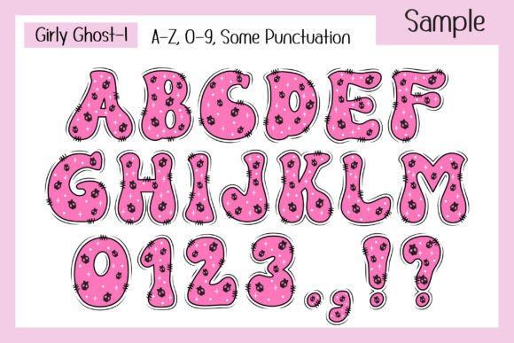 Halloween Girly Ghost Font - Image 3