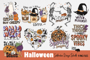 Halloween PNG Sublimation Bundle