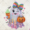 Halloween Rhinestones Ghost Spooky PNG