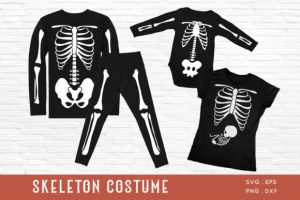 Halloween Skeleton Costume Svg Maternity
