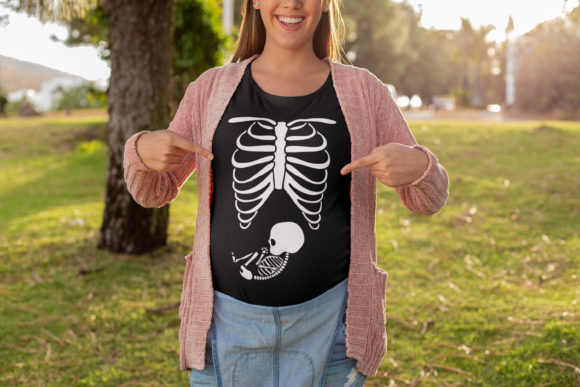Halloween Skeleton Costume Svg Maternity - Image 5