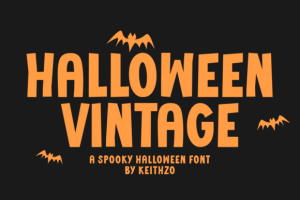 Halloween Vintage Font