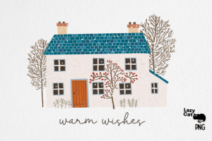 Alternative view of Hand Drawn Christmas PNG Bundle