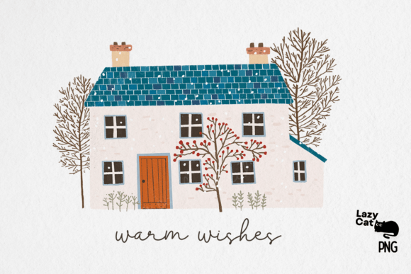 Alternative view of Hand Drawn Christmas PNG Bundle