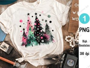 Alternative view of Hand Drawn Christmas Tree Png