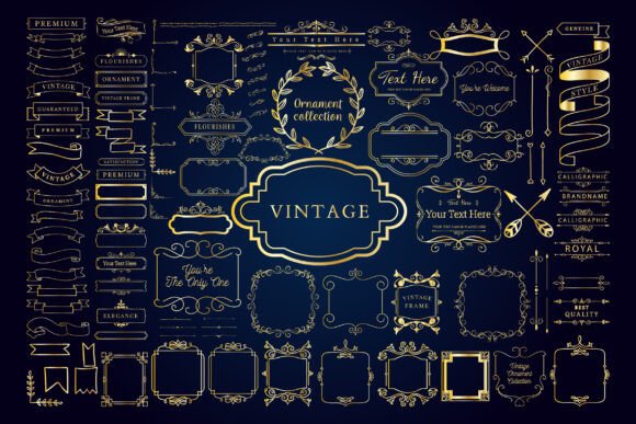 Hand Drawn Frames, Banners & Ribbons - Image 2