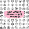 Hand Drawn Snowflake Procreate Stamps