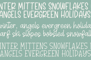 Alternative view of Handmade Holidays Trio Font