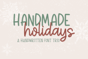 Handmade Holidays Trio Font