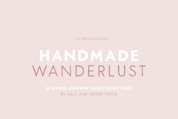 Handmade Wanderlust Duo Font